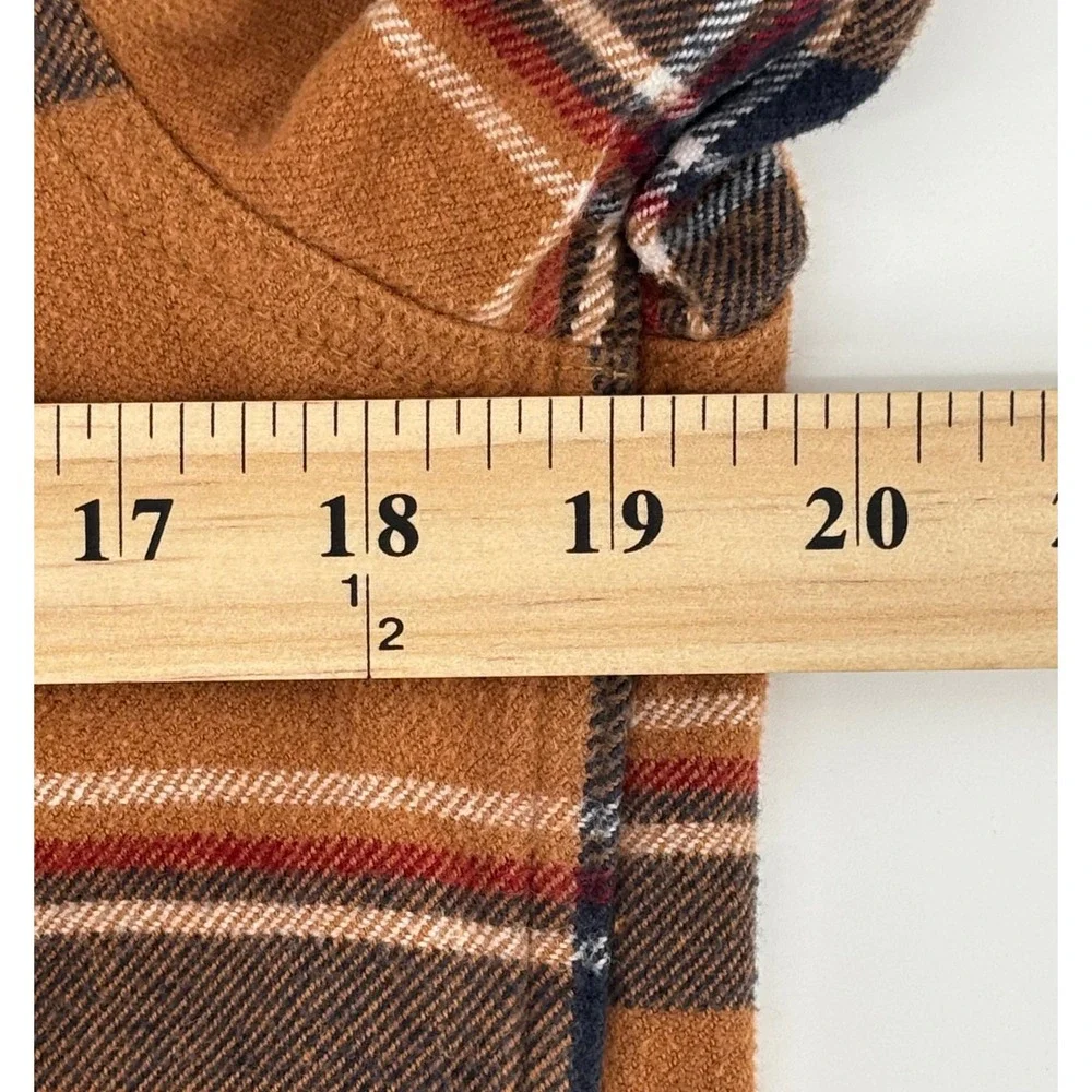 The North Face Arroyo Flannel Shirt Mens Small Brown Plaid 100% Cotton